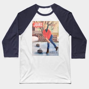 Vintage French magazine cover Baseball T-Shirt